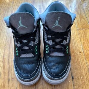 Kids Air Jordan 3 Green Glow